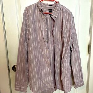 GAP Men's Striped Purple Shirt